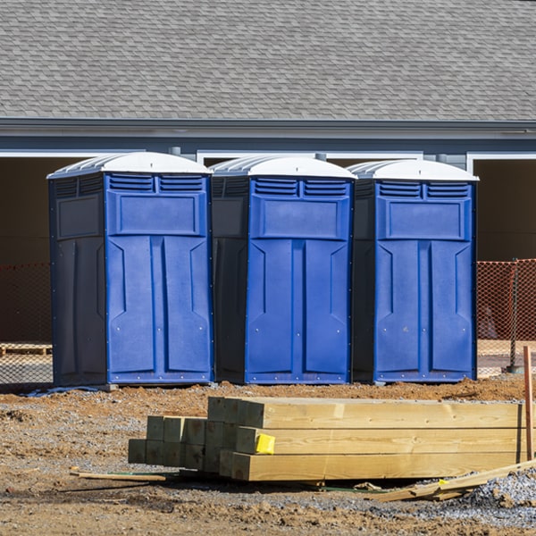 what is the expected delivery and pickup timeframe for the portable toilets in Bridgeton